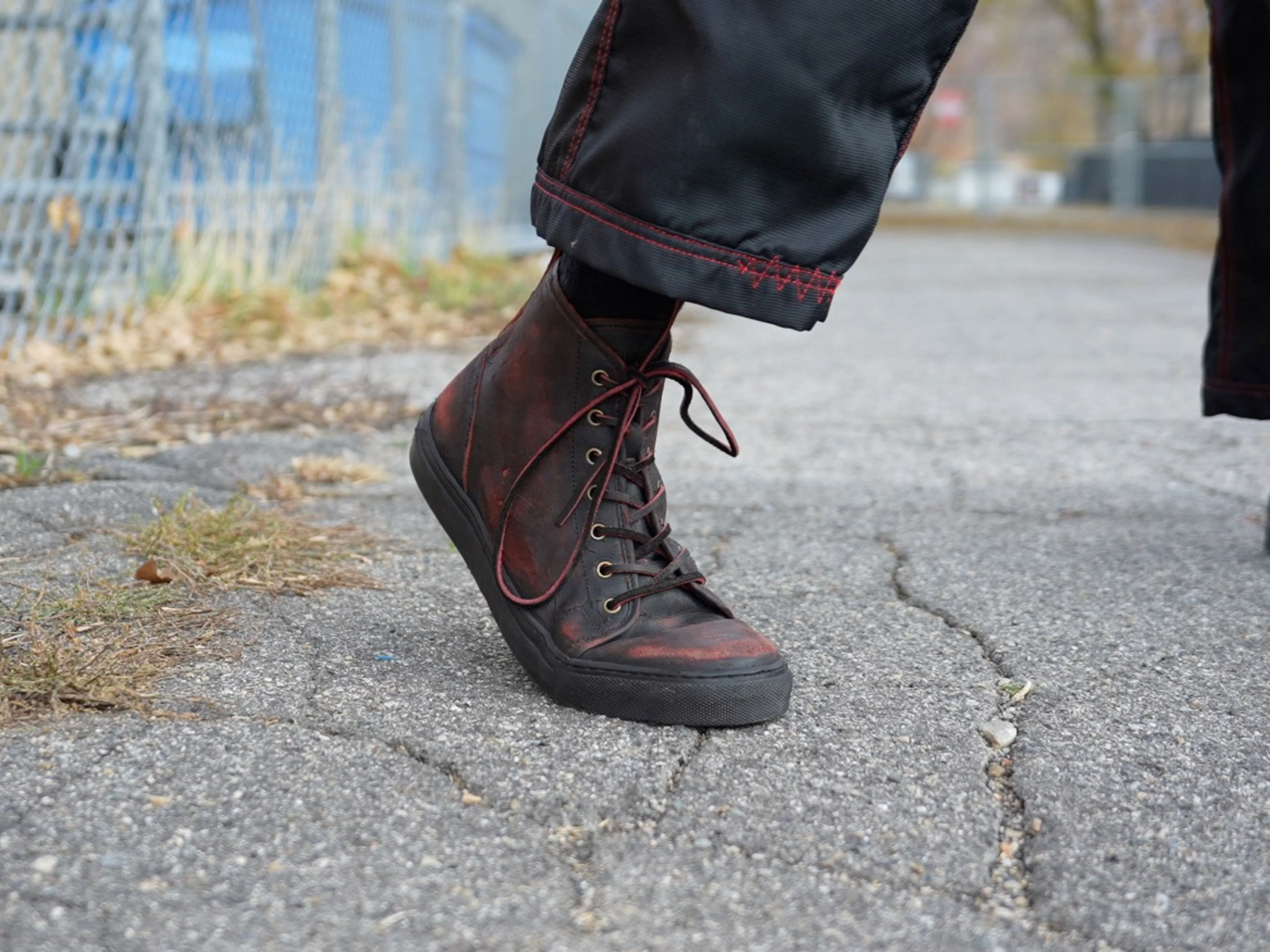 Blood Core Leather Laces - 203cm - Image 3