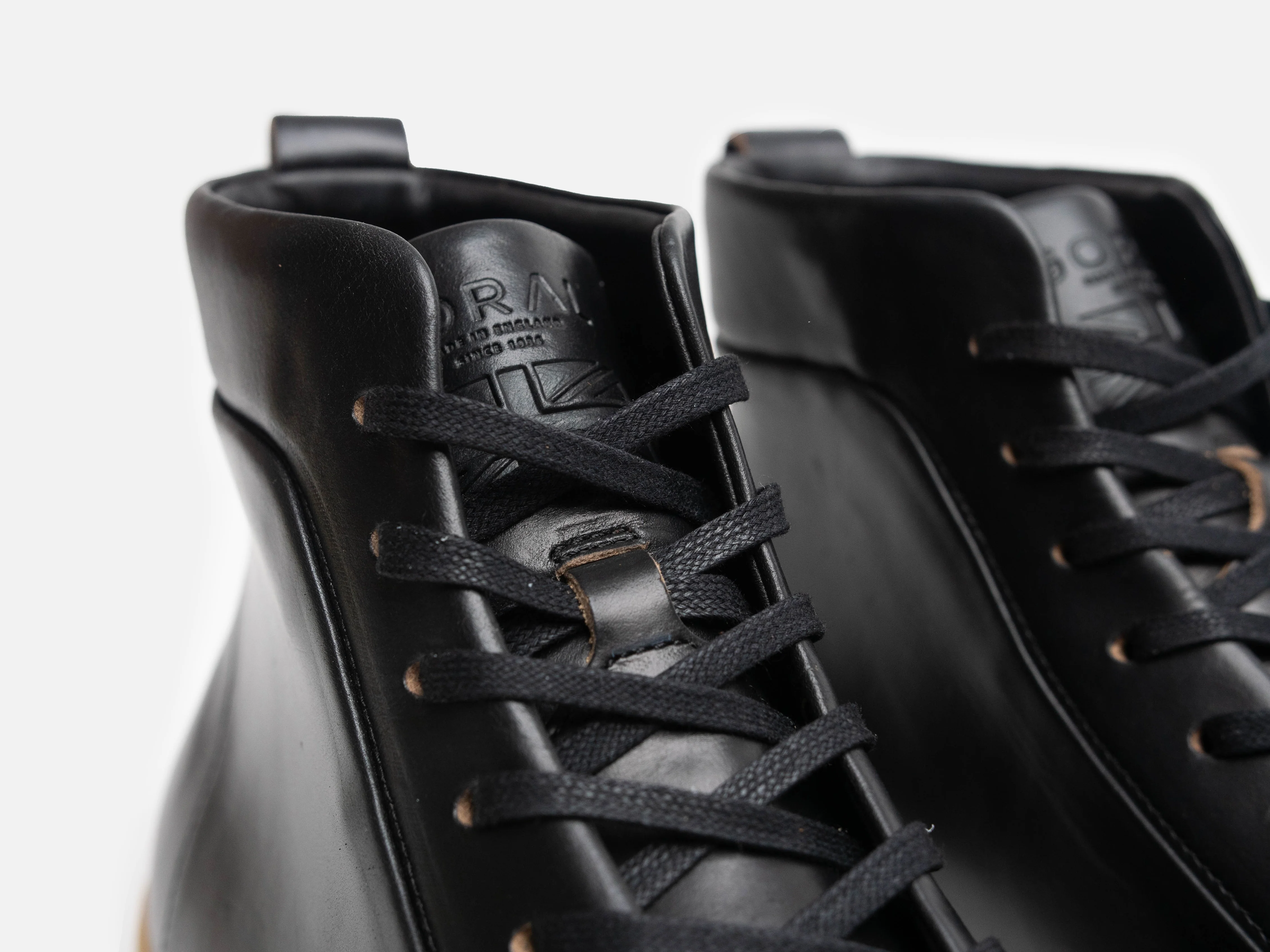 WALKLEY Barefoot High Top Horween Black Leather Sneaker - Image 3