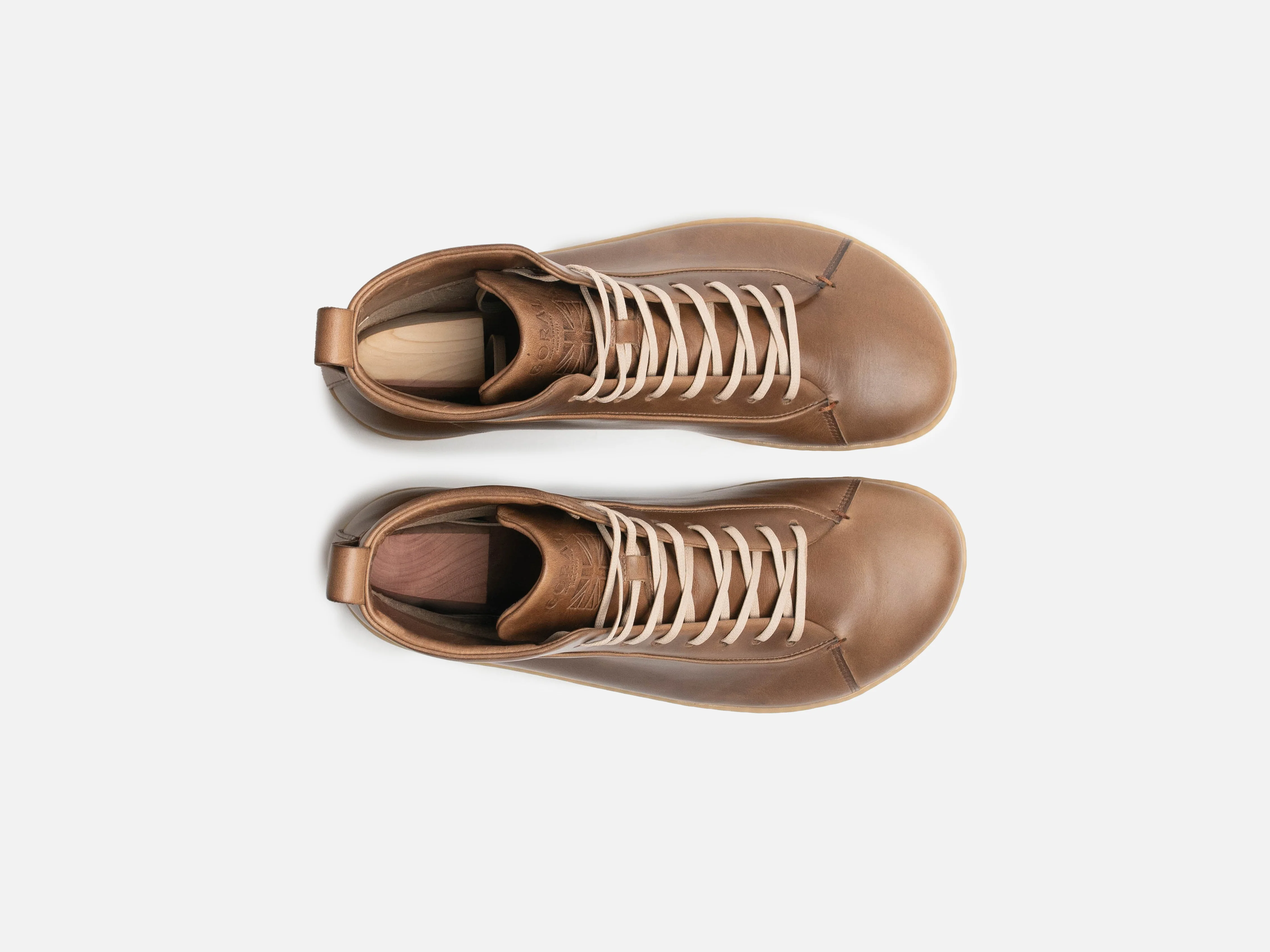 WALKLEY Barefoot High Top Horween Natural Leather Sneaker - Image 3