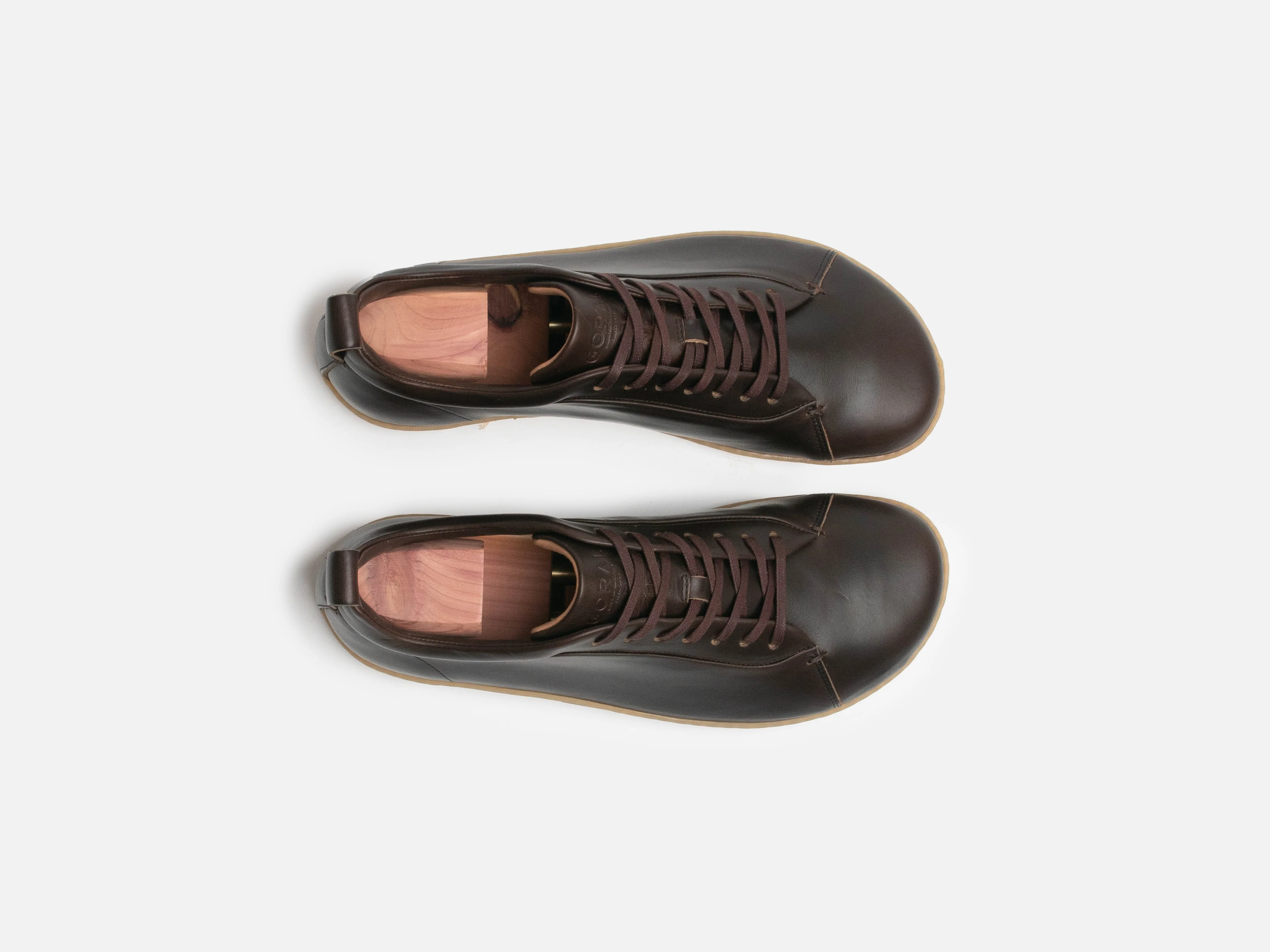 WALKLEY Barefoot Low Top Horween Dark Brown Leather Sneaker - Image 3
