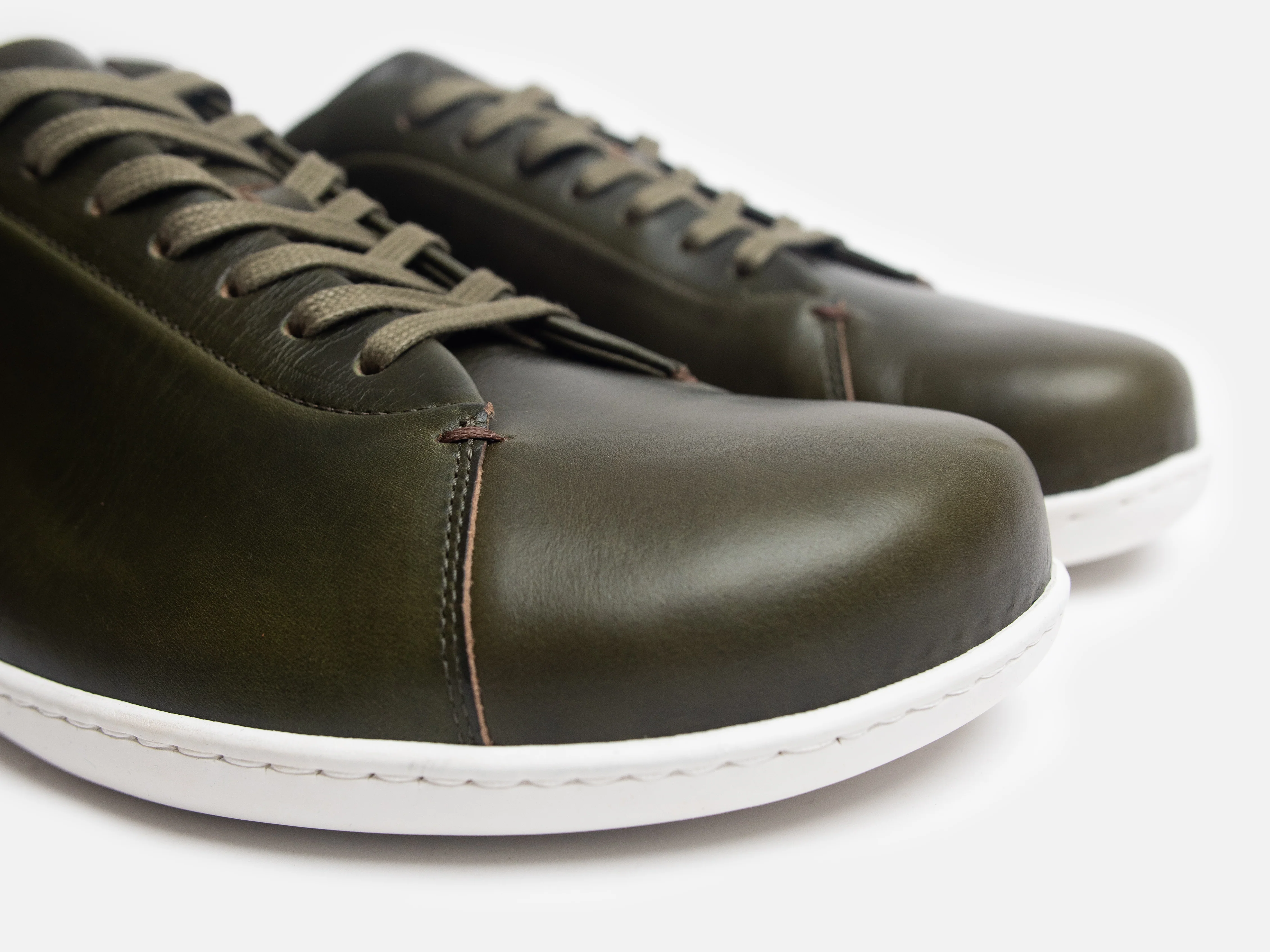 WALKLEY Barefoot Low Top Horween Forest Green Leather Sneaker - Image 5
