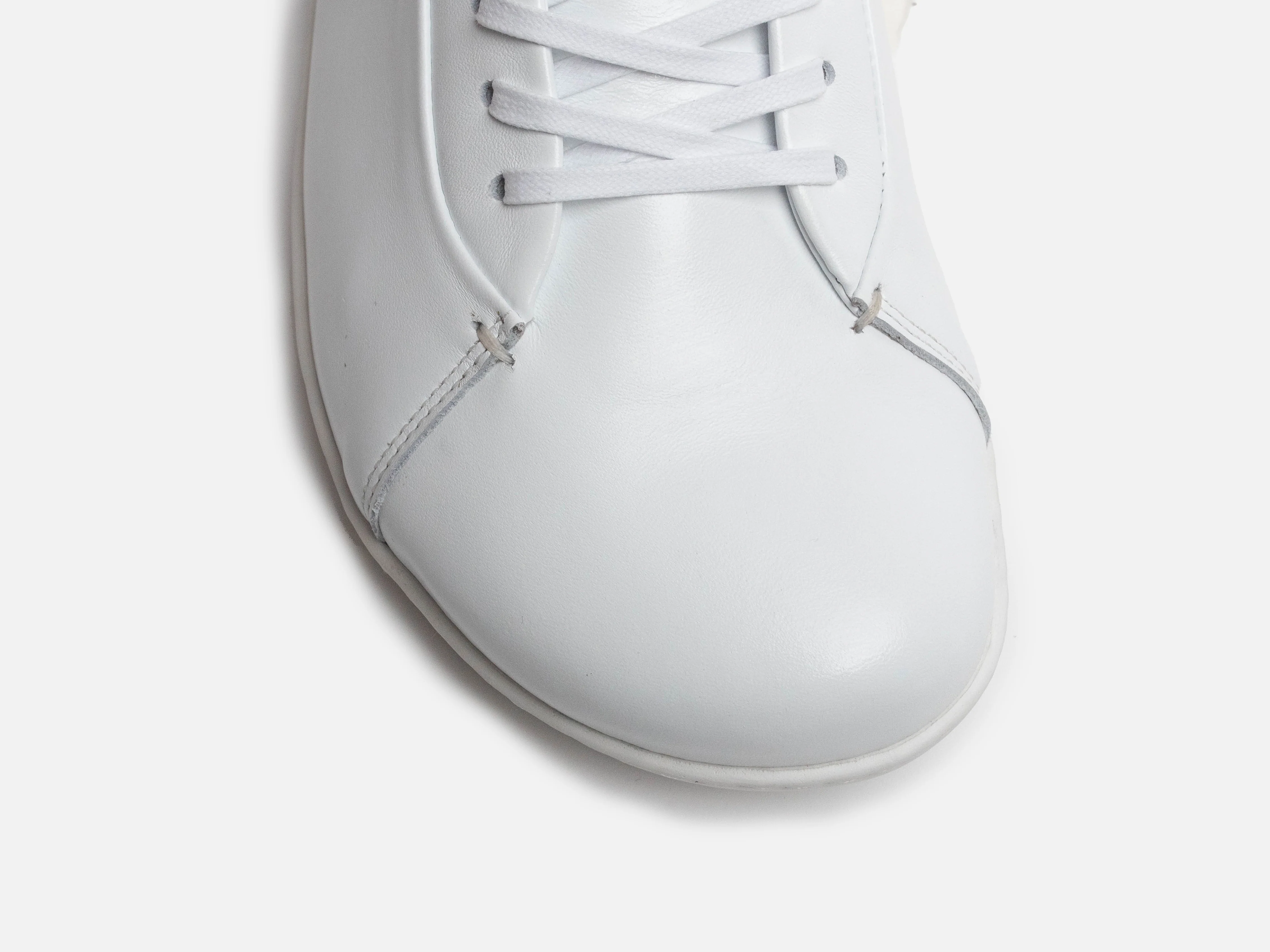 WALKLEY Barefoot Low Top White Calfskin Leather Sneaker - Ready To Ship - Image 5